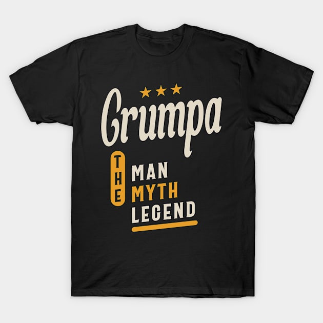 Grumpa The Man Myth Legend - Grandpa Dad T-Shirt by cidolopez